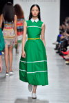 Pokaz Valentin Yudashkin — Paris Fashion Week (Women) ss18 (ubrania i obraz: sukienka zielona)