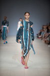 POUSTOVIT show — Ukrainian Fashion Week SS18 (looks: multicolored dress)