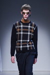 WHITE Man & Woman. Wood Wood AW17 show (looks: Sunglasses, blue checkered jumper)