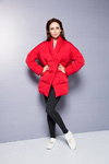 Liasan Utiasheva. BAON by Liasan Utiasheva campaign (looks: red coat)