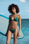 Etam SS17 swimwear campaign (looks: aquamarine swimsuit)