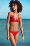 Etam SS17 swimwear campaign (looks: red swimsuit)