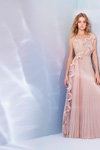 Natalia Vodianova. H&M Conscious Exclusive 2017 lookbook (looks: pinkevening dress)