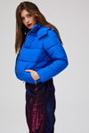 Miss Selfridge AW17 lookbook (looks: blue quilted jacket)