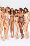 Stella Maxwell, Martha Hunt, Lais Ribeiro, Josephine Skriver, Jasmine Tookes, Taylor Hill. Lookbook de lencería de Victoria's Secret 2017