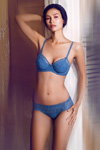 Wacoal SS17 lingerie campaign (looks: blue bra, blue briefs)