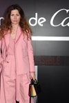 Sara Battaglia. Cartier Legendary Thrill party (наряды и образы: розовый брючный костюм)