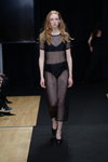 By Signe show — Copenhagen Fashion Week aw18/19 (looks: black transparent dress, black pumps)