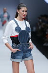 DISNEY'S MICKEY MOUSE show — Jakarta Fashion Week 2019 (looks: white jumper, denim blue jumpsuit)