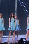 Gala final — Miss Belarús 2018. Dresses (looks: vestido azul claro)