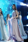 Volga Bokach. Abendkleid-Wettbewerb — Miss Belarus 2018 (Looks: graues Abendkleid)