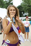 Lilia Gałuszko. Uzestniczki konkursu "Miss Ukrainy 2018" rywalizowały w strojach kąpielowych na plaży