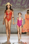 [L] Mary Rodriguez. Pin-Up Stars swimwear show — Milan Fashion Week SS2019