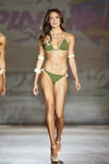 Pin-Up Stars swimwear show — Milan Fashion Week SS2019 (looks: green swimsuit)