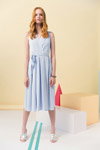 Лукбук ANONYMEdesigners SS18 (наряды и образы: голубое платье)