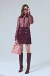 Лукбук Blumarine FW18/19 (наряды и образы: коричневые сапоги, розовая сумка)