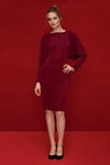 Лукбук Dorothy Perkins AW17 (наряды и образы: бордовое платье, чёрные туфли)