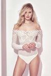 Ermanno Scervino FW18/19 lingerie lookbook (looks: white bodysuit)
