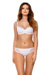Kinga FW18/19 lingerie lookbook (looks: white bra, white briefs)