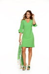 Лукбук Marie Méro SS18 (наряды и образы: зеленое платье)