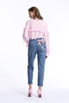 Miss Sixty SS18 lookbook (looks: pink pumps, sky blue jeans)