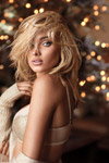 Elsa Hosk. Champagne night fantasy bra. Victoria's Secret lingerie campaign