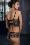Wacoal SS18 lingerie campaign (looks: black guipure briefs, black guipure bra)