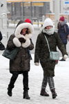 Уличная мода под снегопадом. Декабрь 2018 в Минске