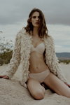 Lena Hardt. Chantelle SS19 lingerie campaign (looks: nude bra, nude briefs)