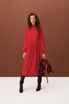Лукбук Hobbs FW 19/20 (наряды и образы: коричневые ботфорты, красное платье)