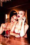 London Calling. Honey Birdette lingerie campaign (looks: red bra)