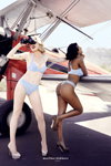 Marlies Dekkers SS 2020 lingerie campaign (looks: sky blue bra, sky blue briefs)