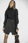 PROVE'M WRONG FW 19/20 lookbook (looks: black jumper, black skirt)