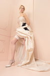 TRASPARENZE Basic lookbook (looks: blond hair, white wedding dress, white stockings with lace top, white pumps)