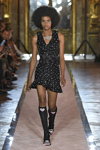 Giambattista Valli x H&M show (looks: black knee-highs, blackcocktail dress)