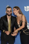 Mike Bahía and Greeicy Rendon. Awards ceremony — Latin Grammy Awards 2020