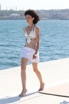 Ceren Ocak show — Mercedes-Benz Fashion Week Istanbul SS2021 (looks: white swimsuit)