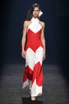 PERTEGAZ show — MBFW Madrid SS2021 (looks: red and white jumpsuit)