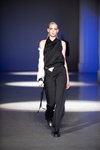 Katerina Kulichenko. JULIYA KROS show — Ukrainian Fashion Week NoSS (looks: black jumpsuit)