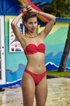 Banana Moon SS 2020 swimwear campaign (looks: red bikini)