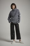 Celtic & Co AW 20/21 lookbook (looks: grey jumper, black trousers, white pumps)