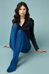 Лукбук Fiore RENDEZ-VOUS AW 20/21 (наряды и образы: синяя блуза, синие колготки)