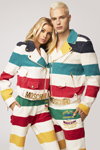 Stella Maxwell and Denek Kania. Hudson's Bay Company + Moschino Couture campaign