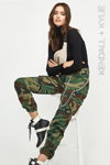 KENDALL + KYLIE FW 19/20 lookbook (looks: , camouflage multicolored trousers)