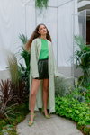 LeGer by Lena Gercke x ABOUT YOU SS 2020 campaign (looks: green top, green shorts)