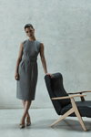Modern office. MOHITO FW 19/20 campaign (looks: grey dress)