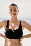 Rosa Faia SS 2020 swimwear campaign (looks: black swimsuit)