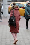 Minsk street fashion. 02/2020 (looks: , black backpack)