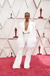 Tiara Thomas. Opening ceremony — 93rd Oscars (looks: white pantsuit)