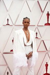 Tiara Thomas. Opening ceremony — 93rd Oscars (looks: white pantsuit)